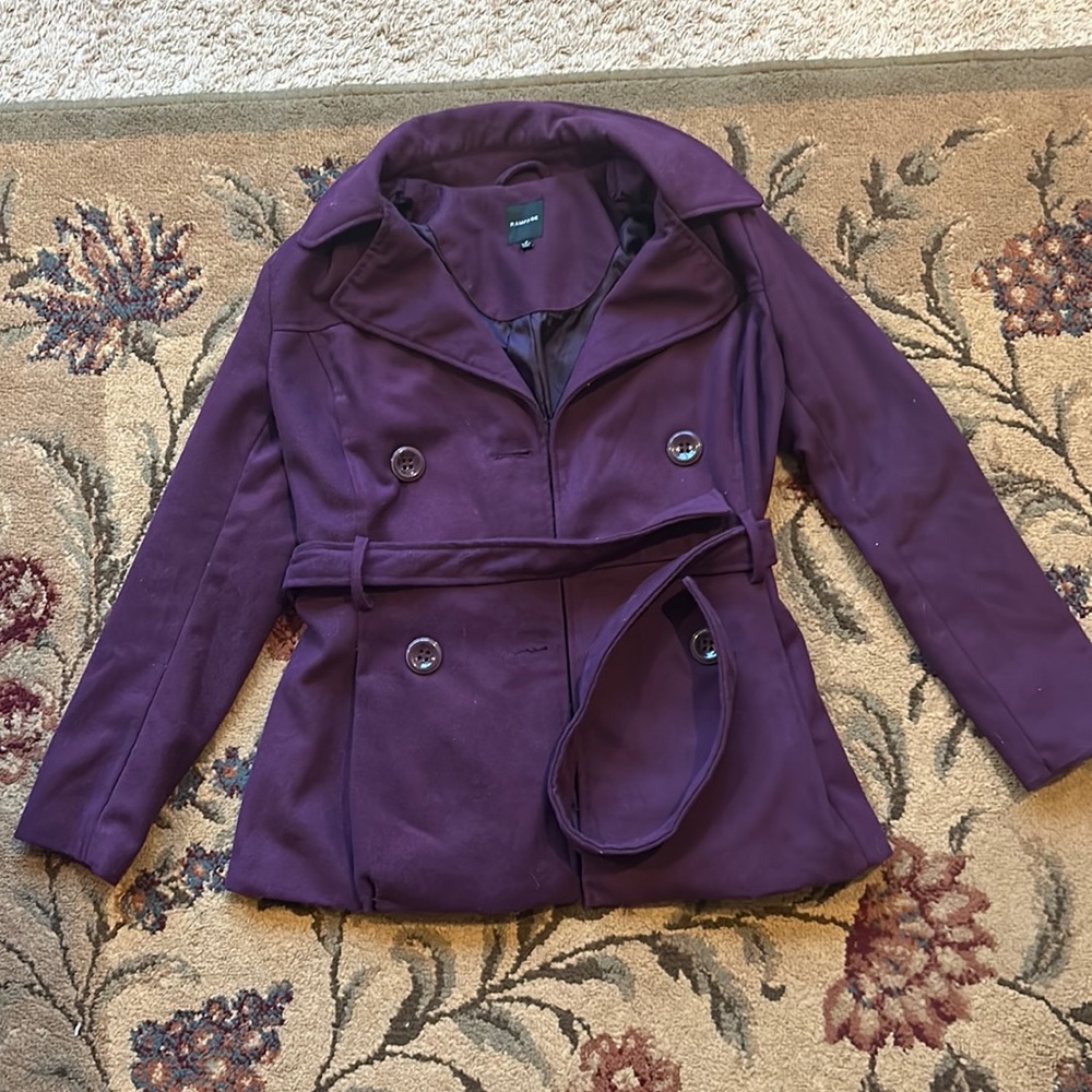 Purple peacoat